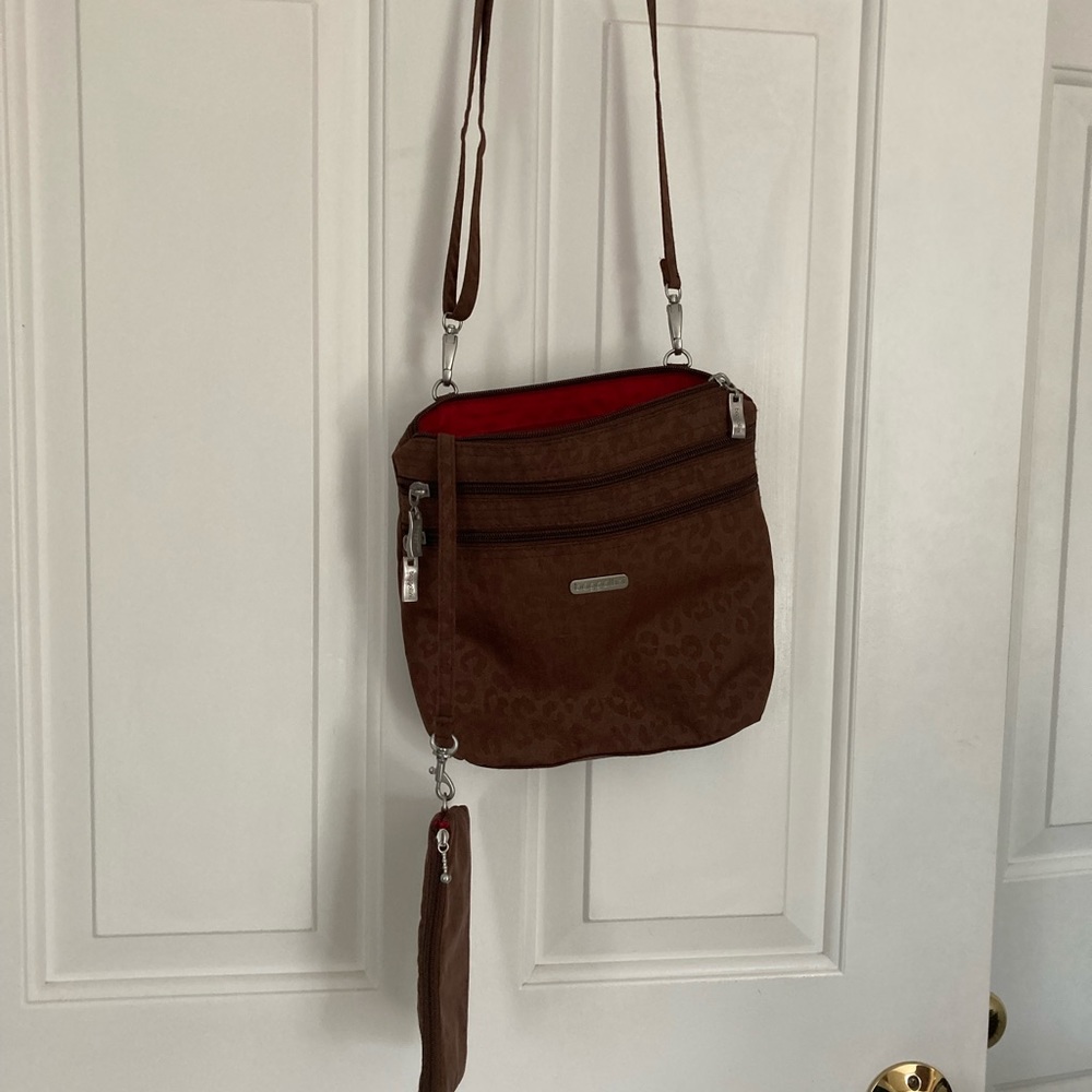 Animal print crossbody bag